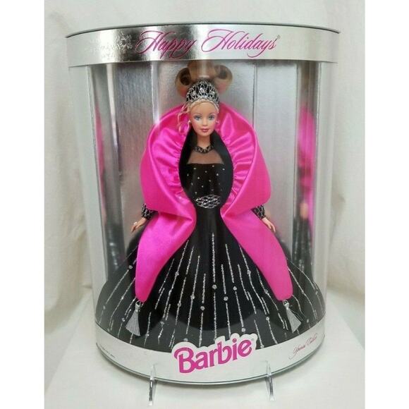 Vintage 98 Barbie Doll SPECIAL EDITION Rare 20200 Pink Black Silver Nostalgia - Picture 1 of 12
